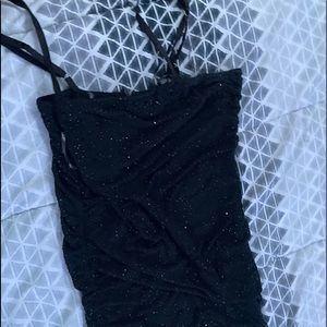 Black sequin dress